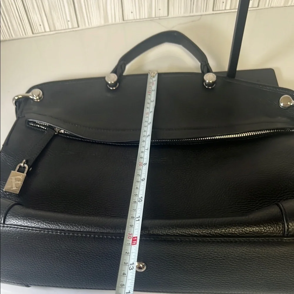 Furla Black Leather Satchel